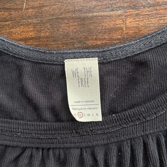 We The Free XS Black Oversized Long Sleeve Blouse - Picture 3 of 6